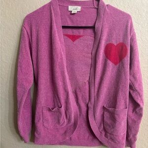 Girls‎ Peek Pink Heart Sweater